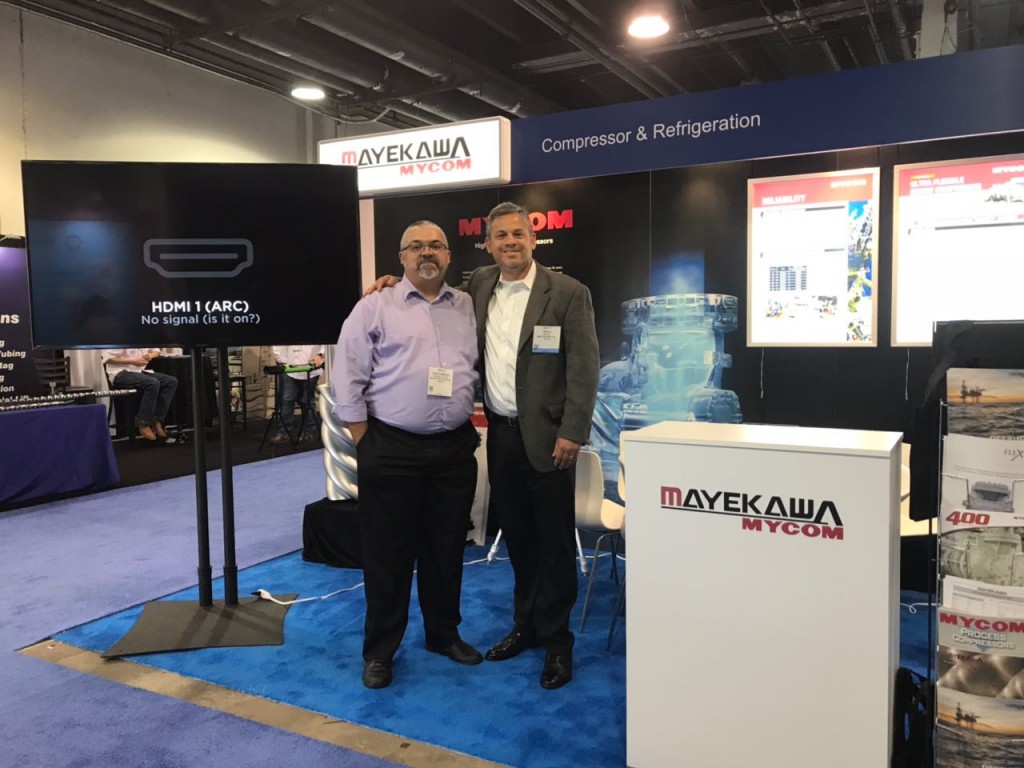 Mayekawa presente na OTC em Houston, Texas EUA Mayekawa